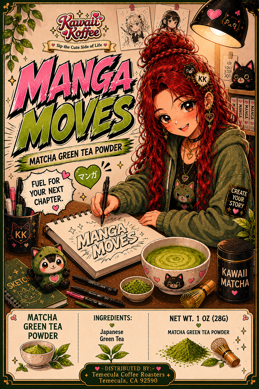 Manga Moves Matcha Tea