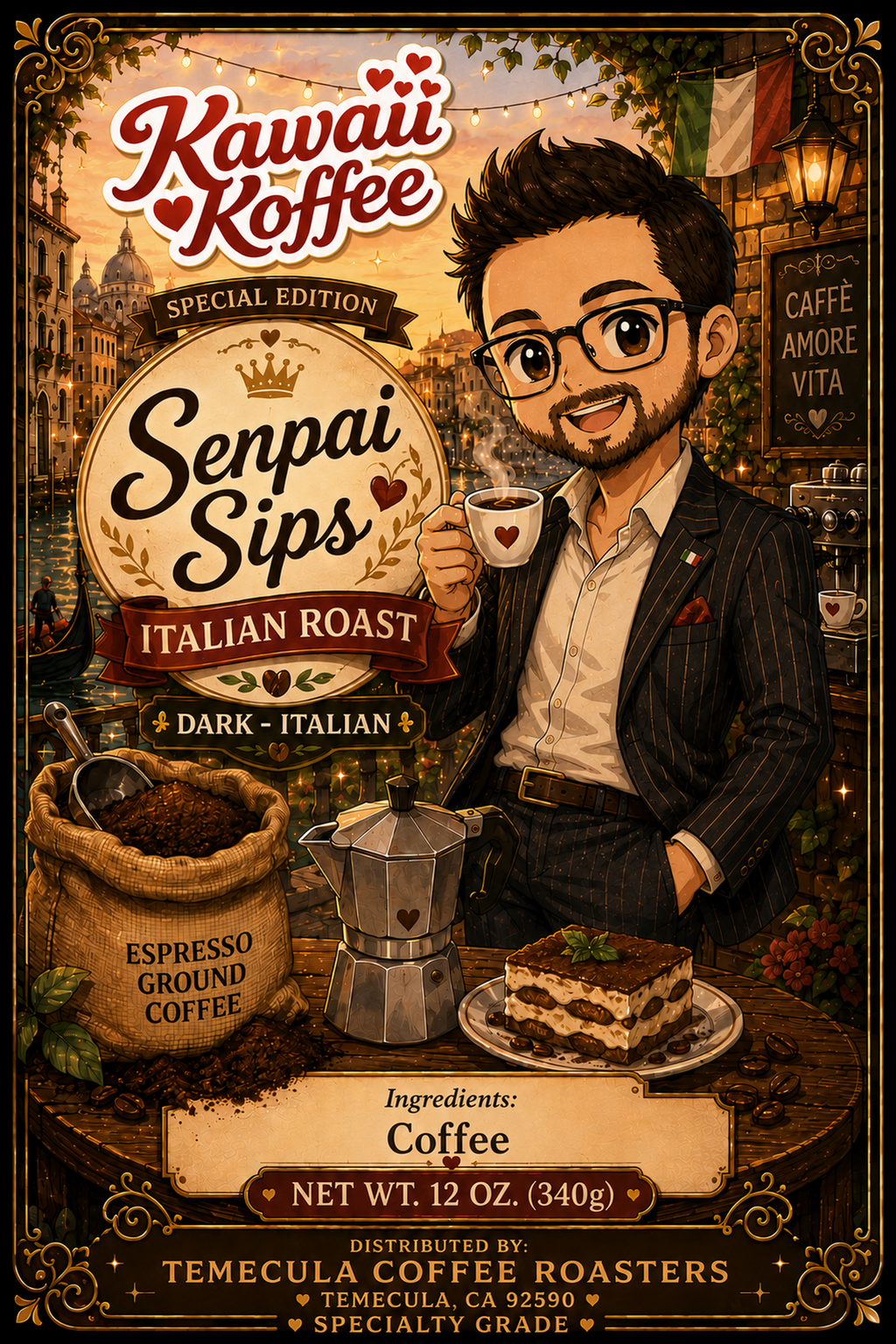 Senpai Sips - Italian Dark Roast